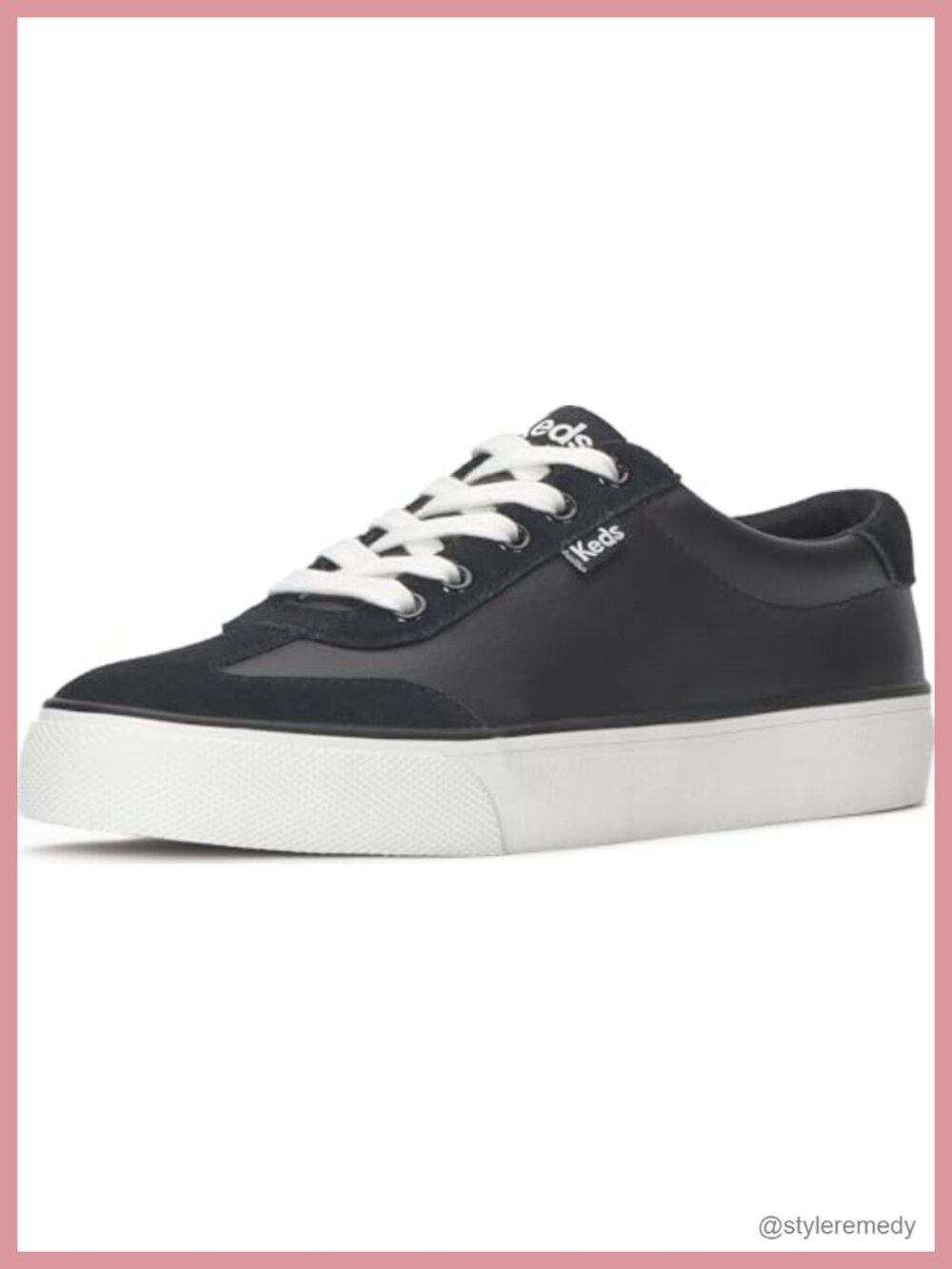 Keds Jump Kick T-Toe Leather Suede Fashion Sneakers Lace-Up Casual